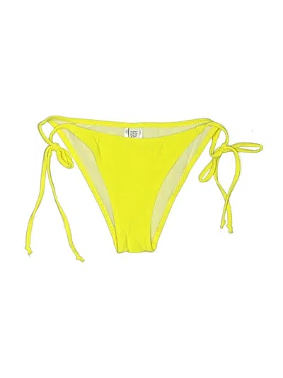 Pre-owned Lisa Marie Fernandez Swimsuit Bottoms In Yellow