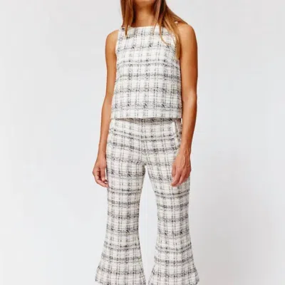 Lisa Marie Fernandez The Flare Cropped Trouser In White