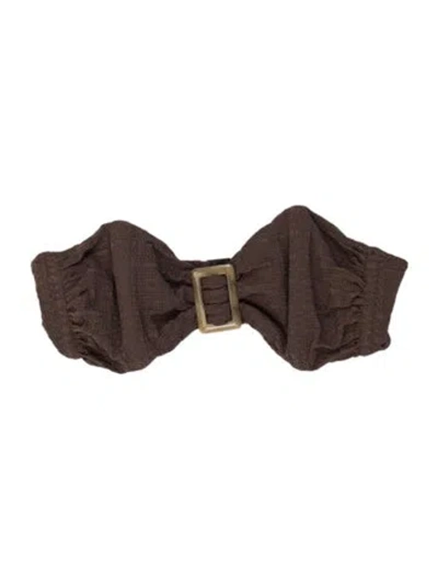 Pre-owned Lisa Marie Fernandez Top In Brown