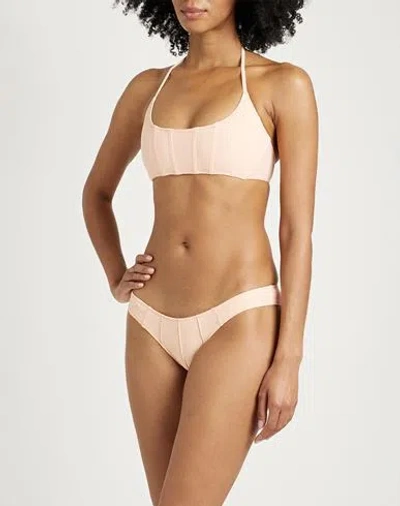Lisa Marie Fernandez Woman Bikini Apricot Size 1 Nylon, Elastane In Orange