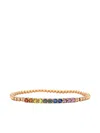 Lisa Nik 18k Rose Gold Sapphire Bracelet In Gold