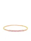 Lisa Nik 18k Rose Gold Sapphire Bracelet In Multi