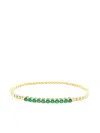 Lisa Nik 18k Yellow Gold Emerald Bracelet In Multi