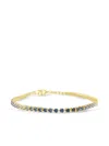 Lisa Nik 18k Yellow Gold Ombre Sapphire Bracelet In Gold