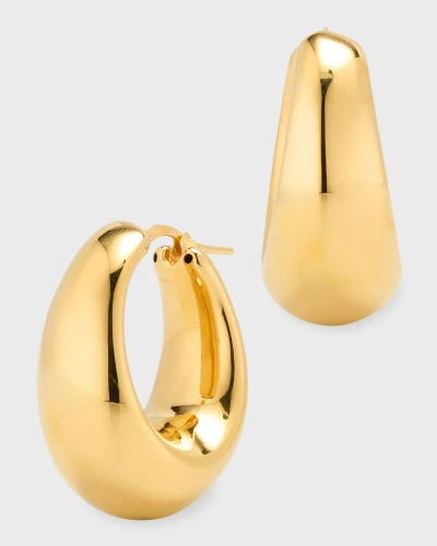 Lisa Nik 18k Yellow Gold Pear Hoop Earrings