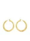 Lisa Nik 18k Yellow Gold Round Hoop Earrings In Gold
