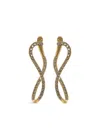 Lisa Nik 18kt Yellow Gold Infinity Diamond Earrings In Gold