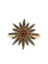 Lisa Nik 18kt Yellow Gold Multi Star Sapphire Ring In Gold