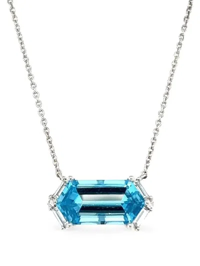 Lisa Nik Hexagon-shape-pendant Necklace In Multi
