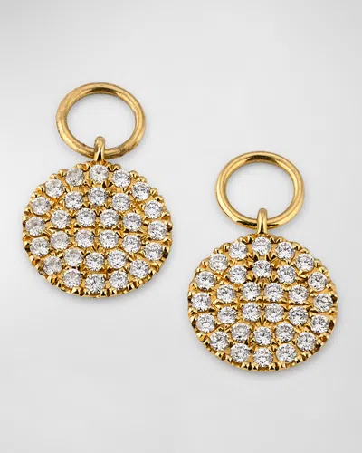 Lisa Nik Sparkle 18k Yellow Gold Diamond Earring Charms In Diamonds