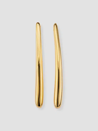 Lisa Nik Women's Golden Dreams 18k Yellow Gold Bar Earrings
