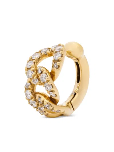 Lisa O 18k Yellow Gold Groumette Diamond Ear Cuff