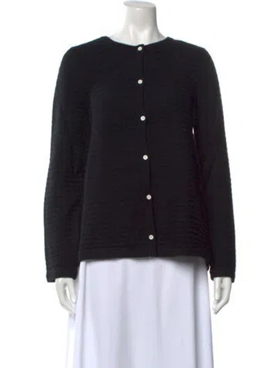 Pre-owned Lisa Perry Cashmere Crew Neck Sweater In Black