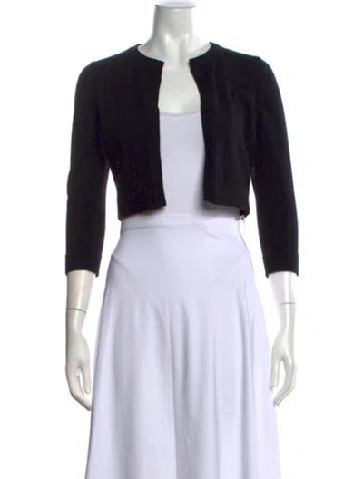 Pre-owned Lisa Perry Cashmere Crew Neck Sweater In Black
