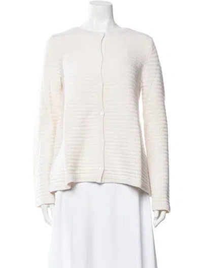 Pre-owned Lisa Perry Cashmere Striped Sweater In Neutrals