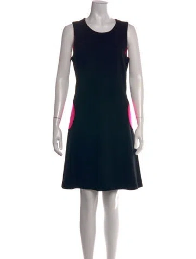 Pre-owned Lisa Perry Crew Neck Knee-length Dress In Black