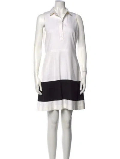 Pre-owned Lisa Perry Knee-length Dress In White