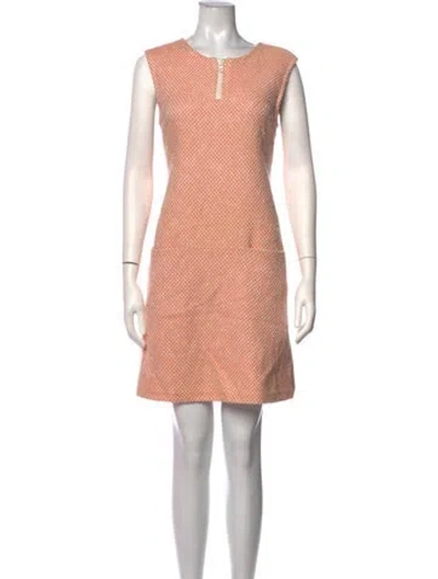 Pre-owned Lisa Perry Patterned Mini Dress In Pink