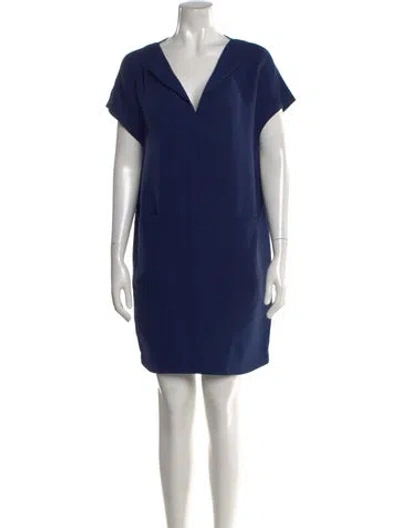 Pre-owned Lisa Perry Silk Knee-length Dress In Blue