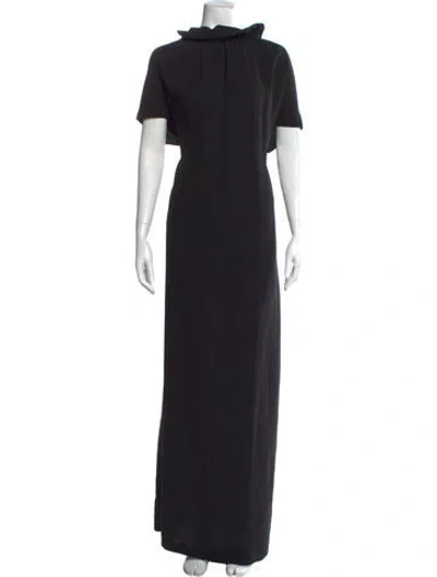 Pre-owned Lisa Perry Silk Long Dress W/ Tags In Black
