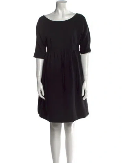 Pre-owned Lisa Perry Silk Mini Dress In Black