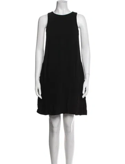 Pre-owned Lisa Perry Silk Mini Dress In Black