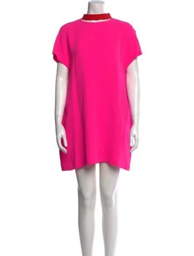 Pre-owned Lisa Perry Silk Mini Dress In Pink