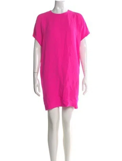 Pre-owned Lisa Perry Silk Mini Dress In Pink