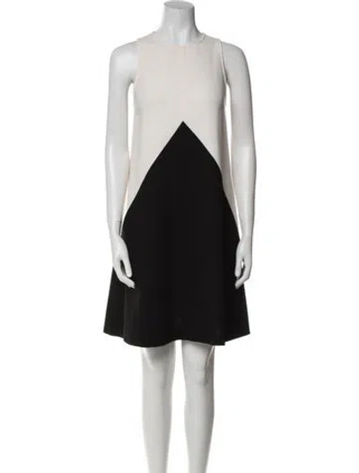 Pre-owned Lisa Perry Virgin Wool Knee-length Dress In Black