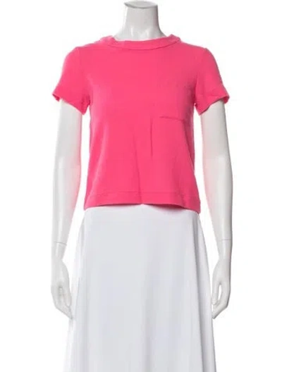 Pre-owned Lisa Perry Wool Crew Neck T-shirt In Pink