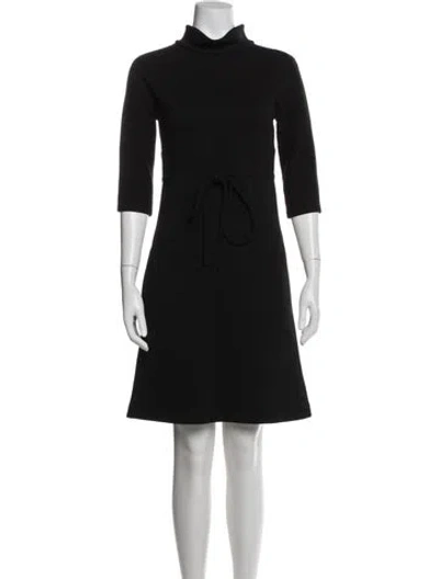 Pre-owned Lisa Perry Wool Knee-length Dress In Black