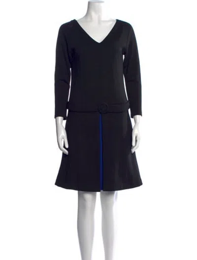 Pre-owned Lisa Perry Wool Knee-length Dress In Black
