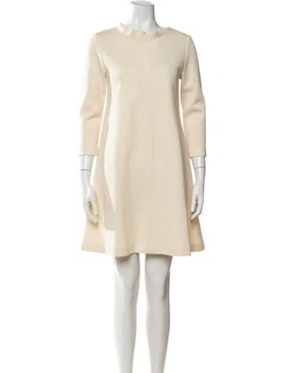 Pre-owned Lisa Perry Wool Knee-length Dress In Neutrals