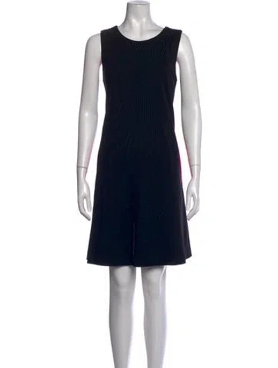 Pre-owned Lisa Perry Wool Mini Dress In Black