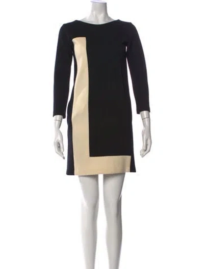 Pre-owned Lisa Perry Wool Mini Dress In Multi