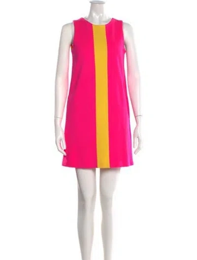 Pre-owned Lisa Perry Wool Mini Dress In Pink