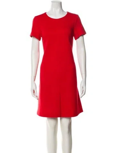 Pre-owned Lisa Perry Wool Mini Dress In Red