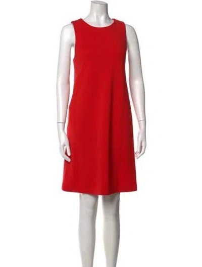 Pre-owned Lisa Perry Wool Mini Dress In Red