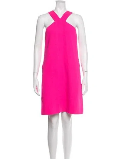 Pre-owned Lisa Perry Wool Mini Dress W/ Tags In Pink