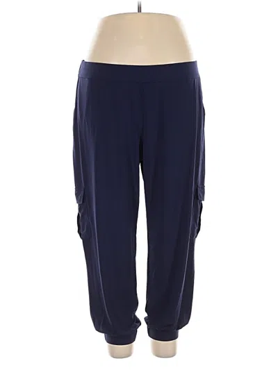 Pre-owned Lisa Rinna Active Pants In Blue