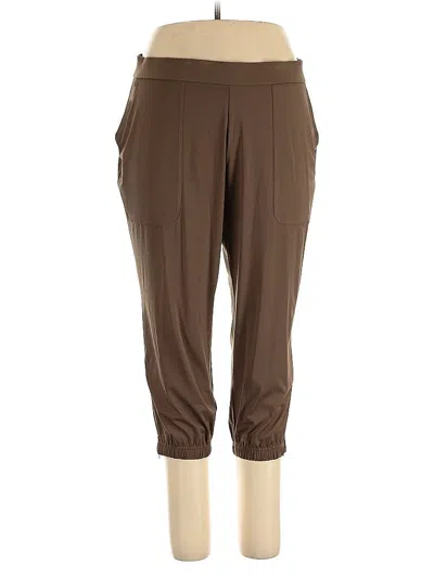 Pre-owned Lisa Rinna Active Pants In Brown