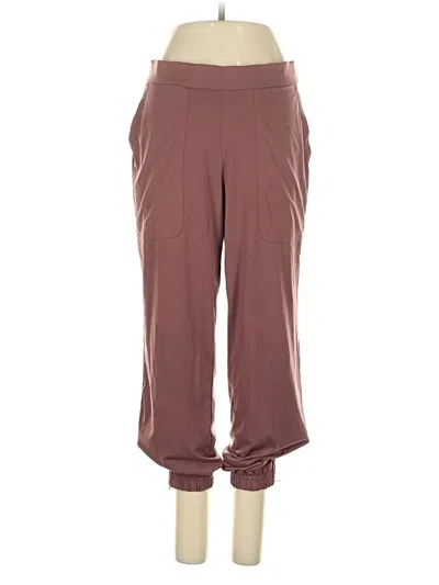 Pre-owned Lisa Rinna Active Pants In Burgundy