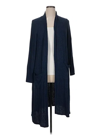 Pre-owned Lisa Rinna Cardigan Sweater In Blue