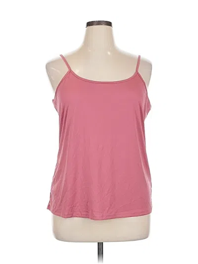Pre-owned Lisa Rinna Tank Top Pink Halter Neckline Tops