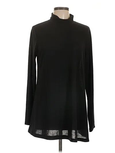 Pre-owned Lisa Rinna Turtleneck Sweater In Black