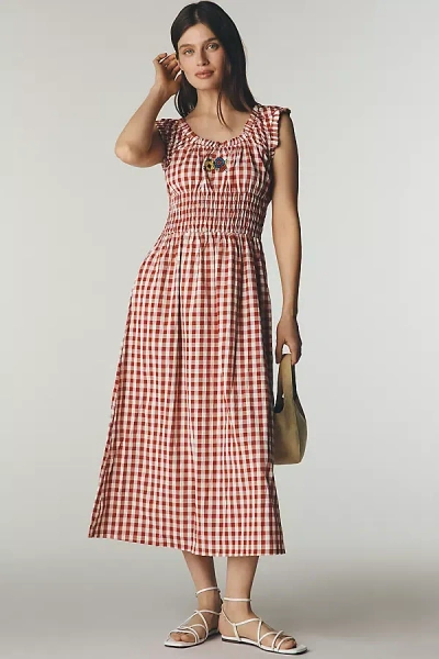 Lisa Says Gah Annie Midi Dress In Multi