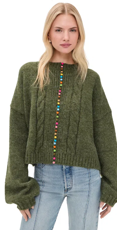 Lisa Says Gah Canonbury Cardigan Hunter Green