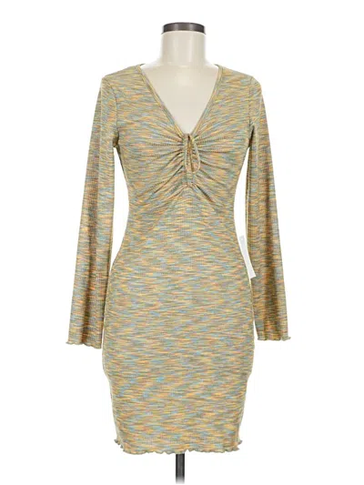 Pre-owned Lisa Says Gah Casual Dress In Brown