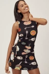 Lisa Says Gah Erin Asymmetrical Tank Top In Black
