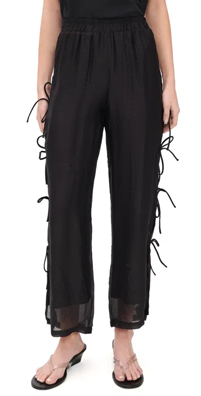 Lisa Says Gah Evelyn Tie Pants Black
